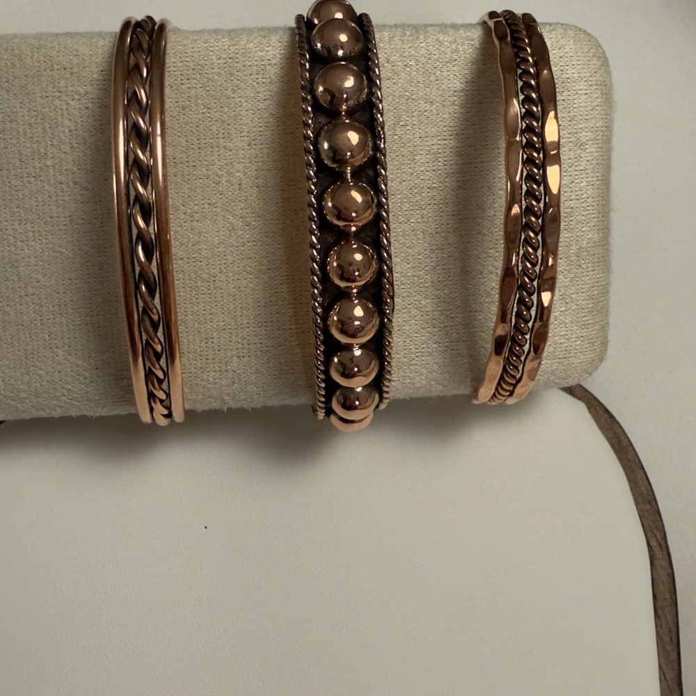 Native Copper Cuffs adjustable